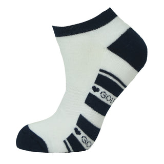 Pure Ladies 2 Pair Pack Of Trainer Golf Socks- Black