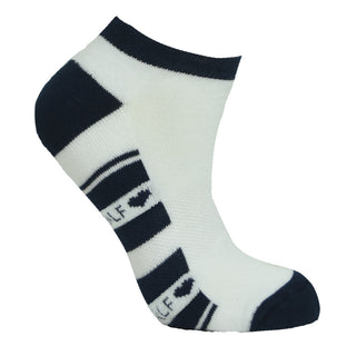 Pure Ladies 2 Pair Pack Of Trainer Golf Socks- Black