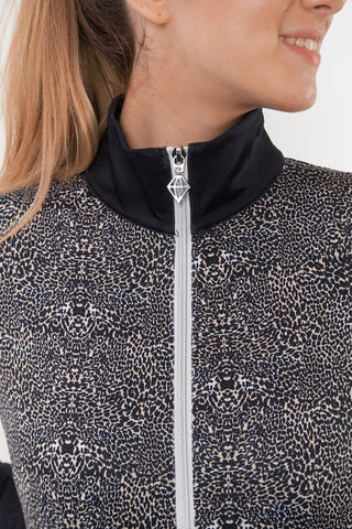 Pure Golf Ladies Breeze Golf Jacket - Cheetah