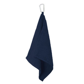 Golf Towel with Carabiner - Navy