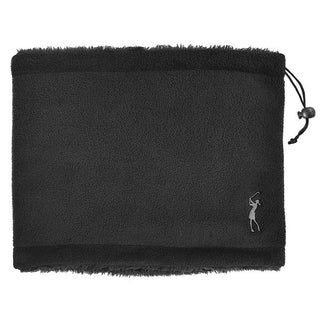 BLACK soft fleece lined women's golf snood with embroidered lady golfer will keep your neck warm on those cold days golfing! The soft fleece lining of this snood is lightweight and provides extra warmth and comfort on the golf course. It has an adjustable toggle to provide a snug or loose fit and is one size.