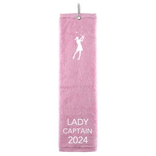 Lady Captain 2024 Own Use Tri Fold Golf Towel