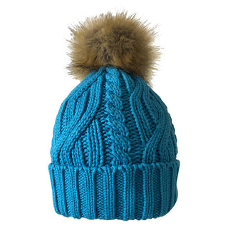 Waterproof  Golf Bobble Hat - Aqua