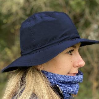 Ladies Golf Waterproof Rain Hat- Navy