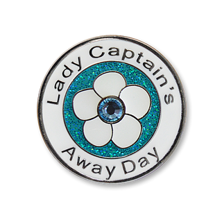 Lady Captain's Away Day Swarovski Crystal Ball Marker - Aqua