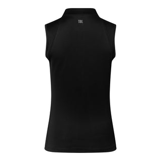 Tail Ladies Golf Soiree Sleeveless Golf Polo Shirt - Onyx