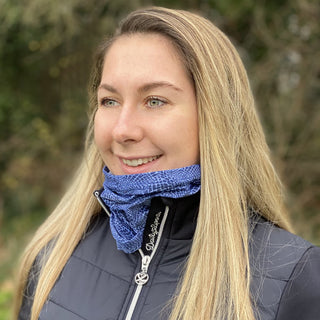 Lightweight Women's Golf Snood - Navy Snake