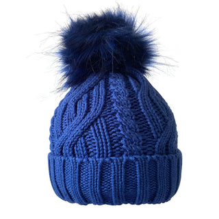 Waterproof  Golf Bobble Hat - Royal Blue